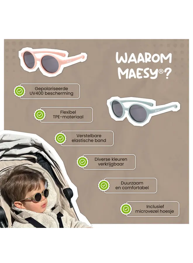 Zonnebril Noah taupe bruin