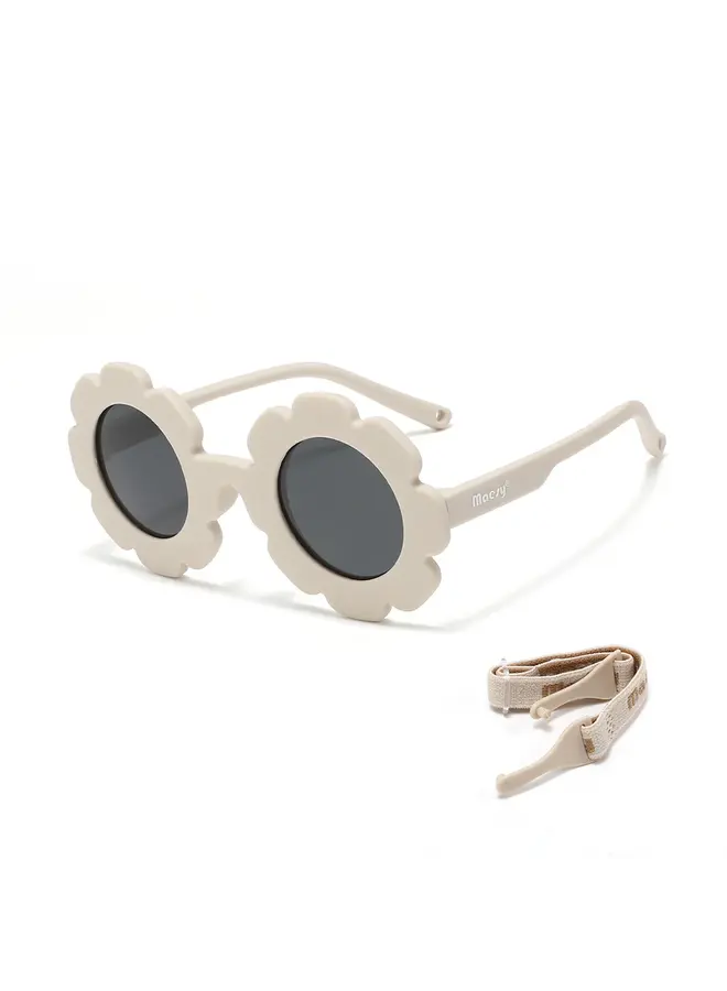 Zonnebril Fleur beige ecru