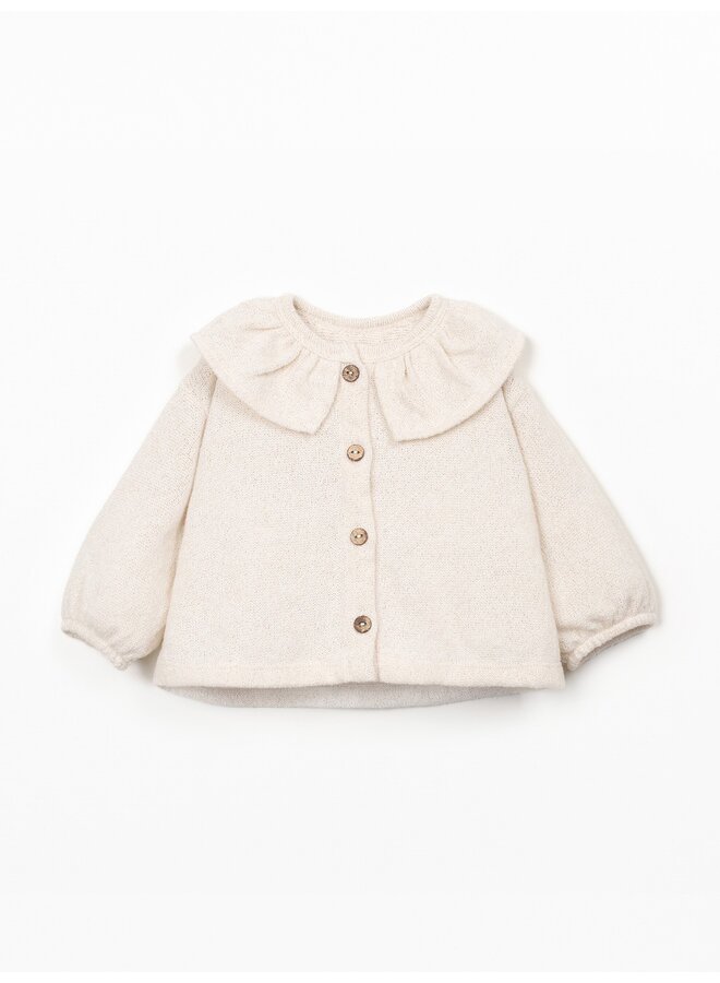 Jersey cardigan kraagje