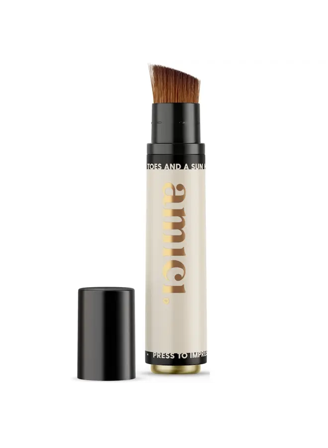 Refillable brush beige blizz