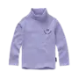 Rib turtle neck purple crayon cloud