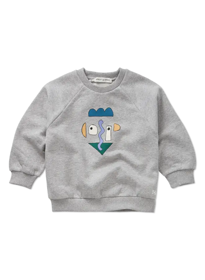Sweater raglan self portrait grey