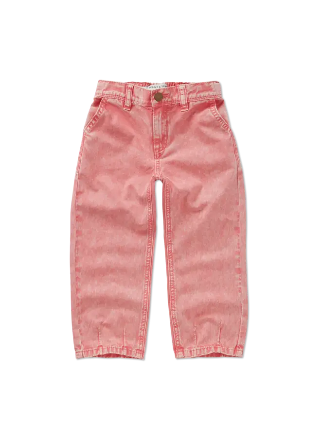 Loose denim pants bloom