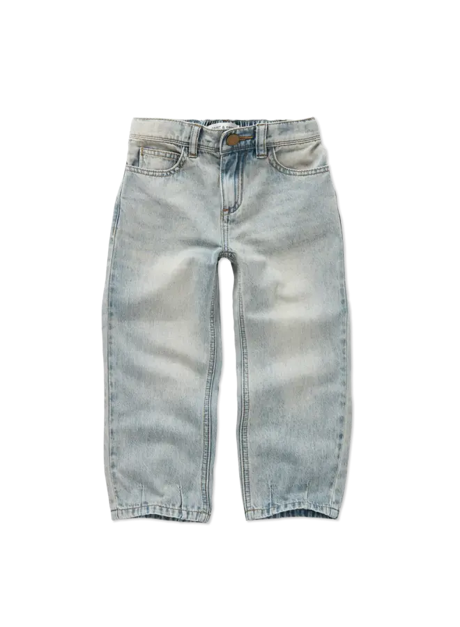 Loose denim pants vintage blue