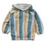 Sweater hoody stripes grey melee