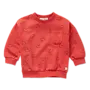 Sweater club chaos print vivid red