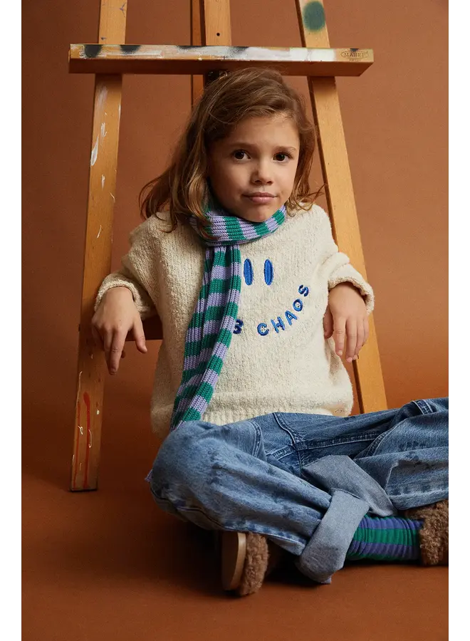 Sweater boucle club chaos ivory melee