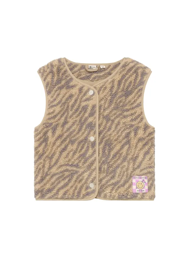 Teddy gilet animal ginger root