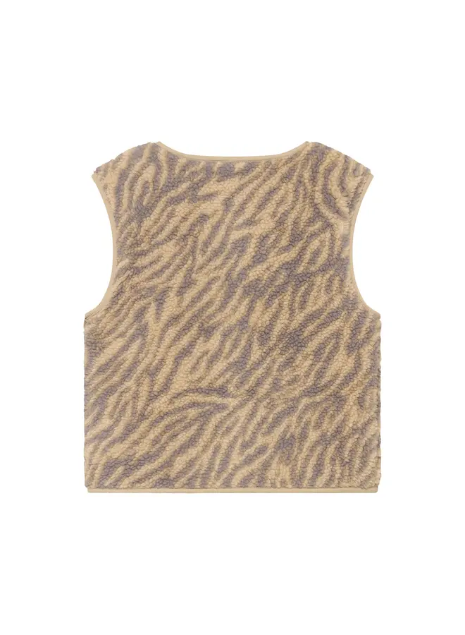 Teddy gilet animal ginger root