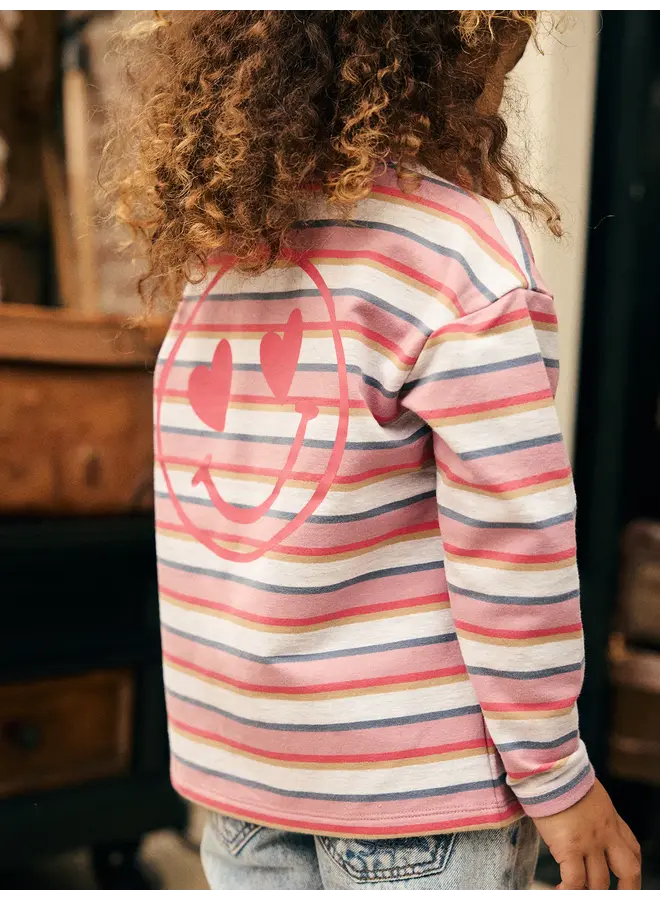 Longsleeve striped lilas