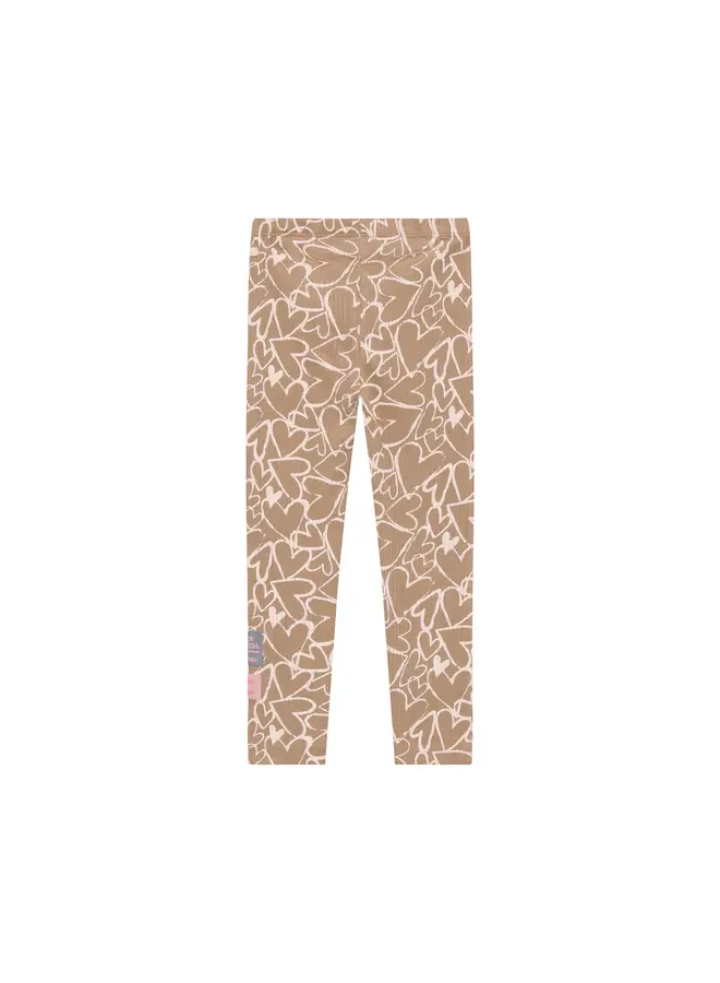 Legging allover print affogat