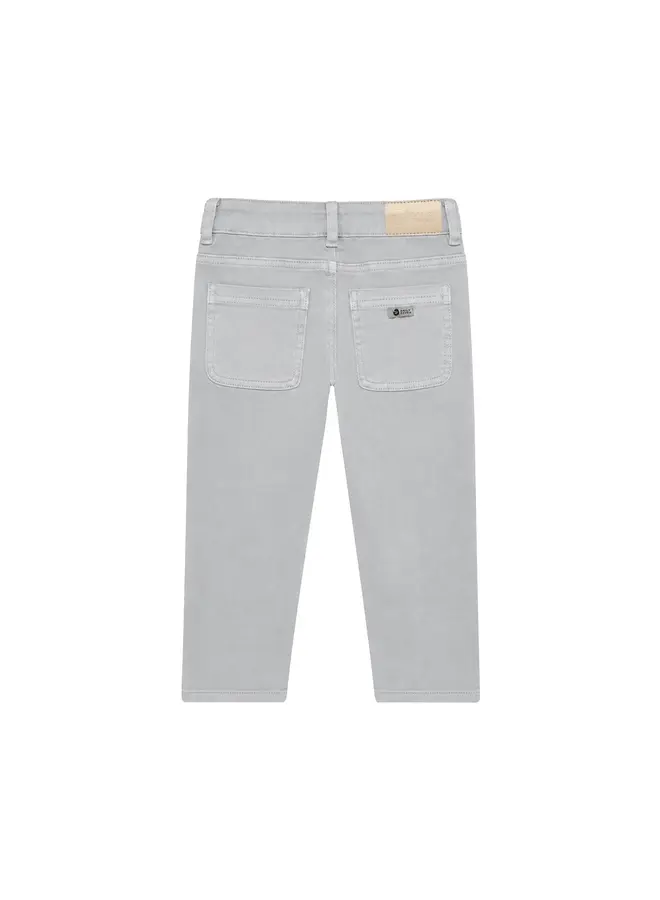 Straight fit structure pants stone grey