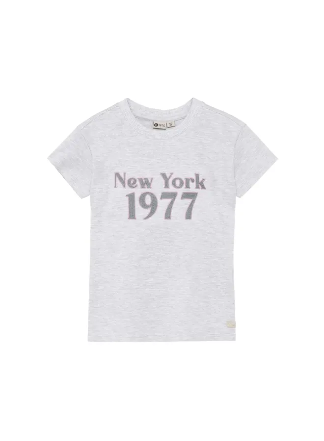 T-shirt artwork light grey melange