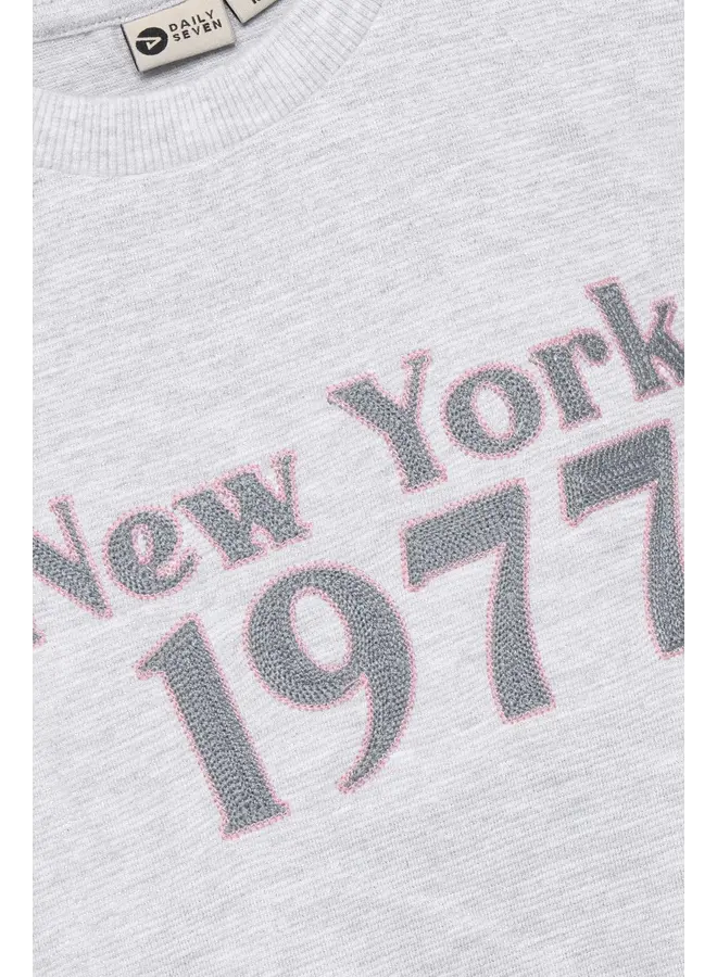 T-shirt artwork light grey melange