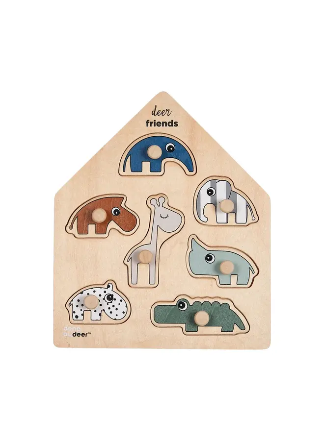 Puzzel Deer friends colour mix