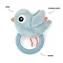 Rammelaar met bijtring Birdee blue