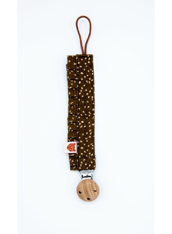 Speenkoord deer ruffle bruin