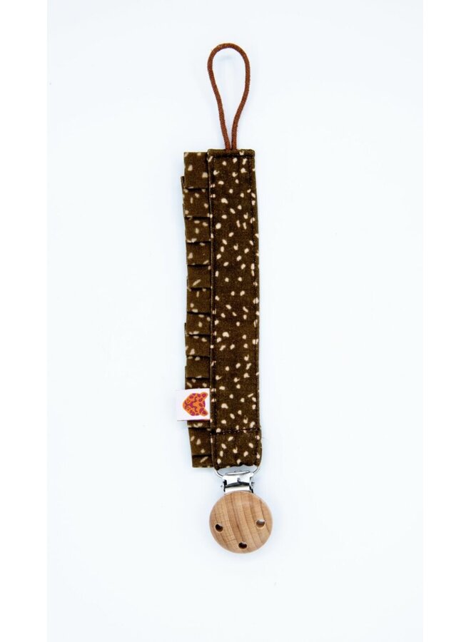 Speenkoord deer ruffle bruin