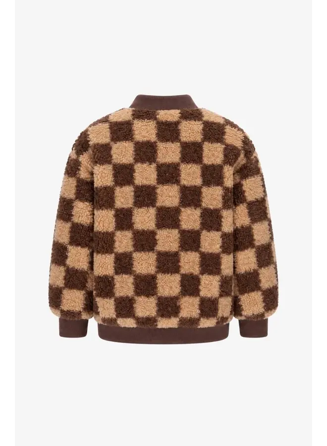 Raven teddy jacket sepia