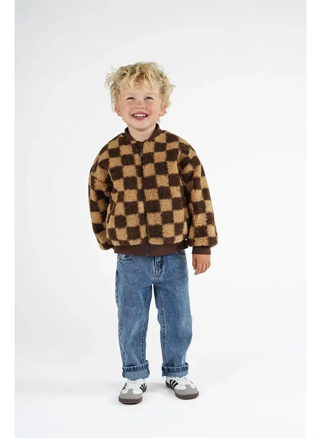 Raven teddy jacket sepia