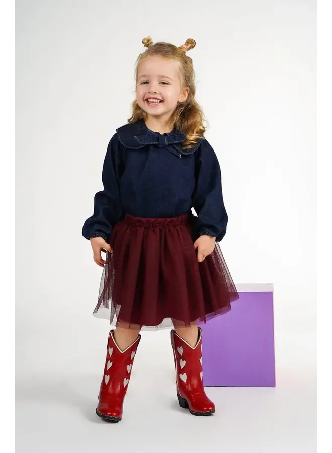 Luna skirt burgundy