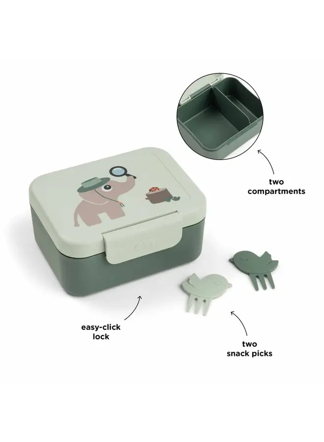 Tiny lunch box w/snack picks Tiny trails