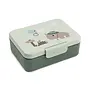 Lunch box w/divider Tiny trails green