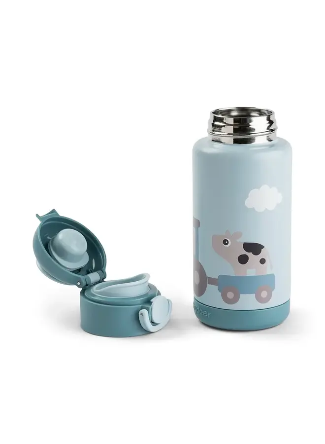 Thermosfles Tiny farm blue