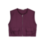 Belle vest deep burgundy