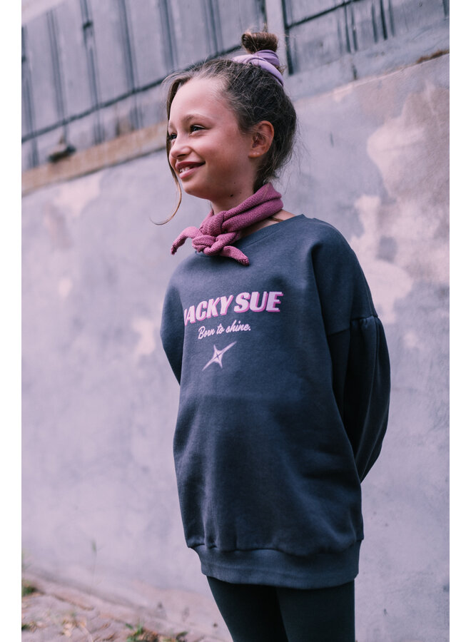 Shine sweater dark grey