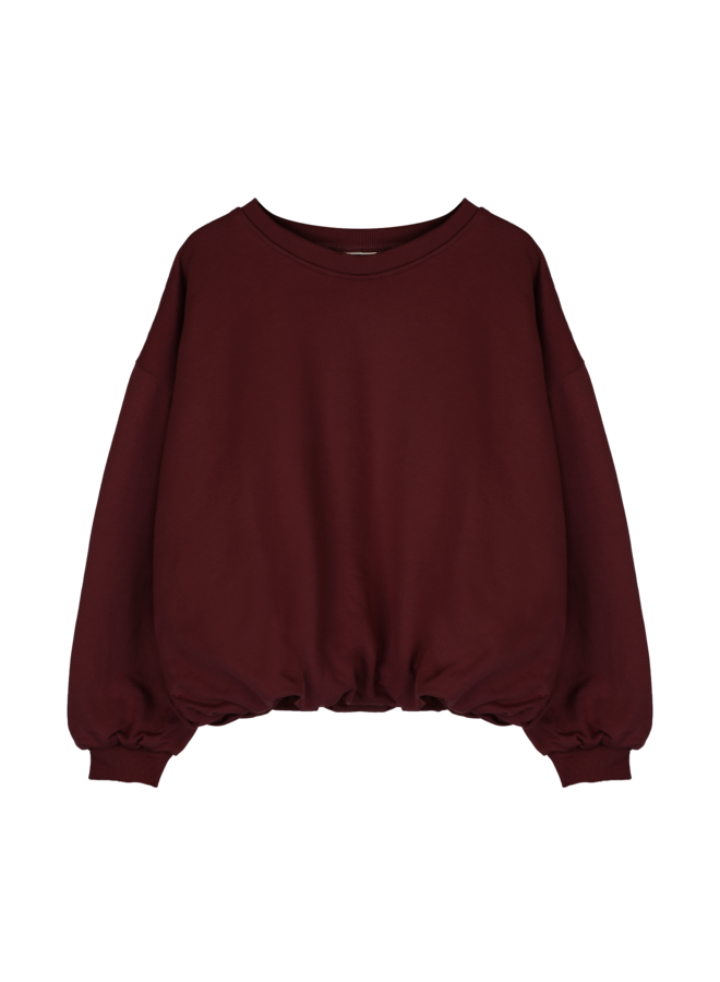 Uma balloon sweater burgundy