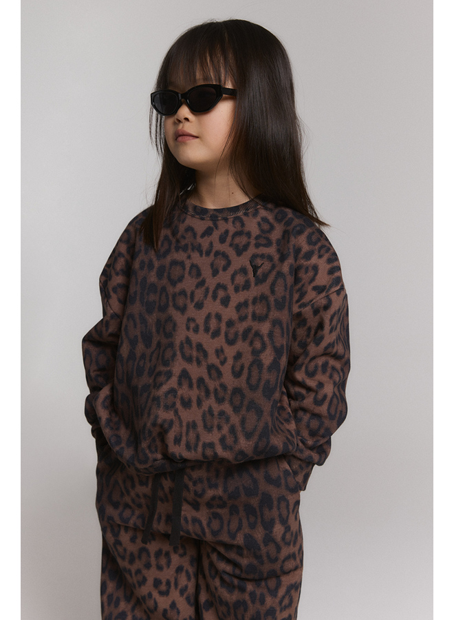Knitted leopard sweater