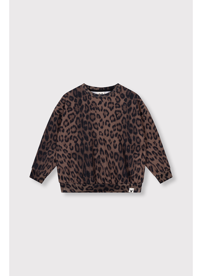 Knitted leopard sweater