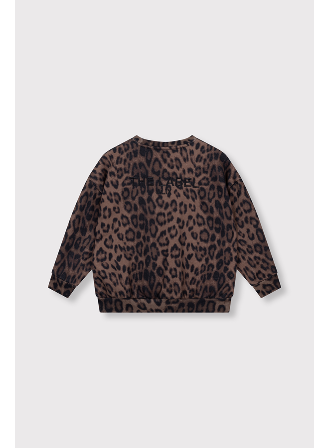 Knitted leopard sweater