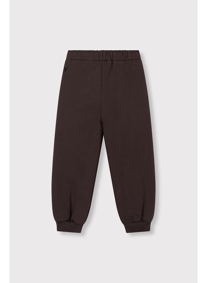 Knitted pintuck pants warm brown