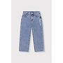 Woven flowy denim pants