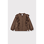 Knitted shiny ruffle blouse