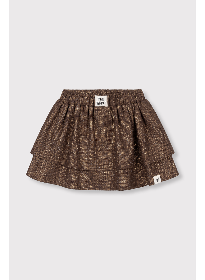 Knitted shiny skirt