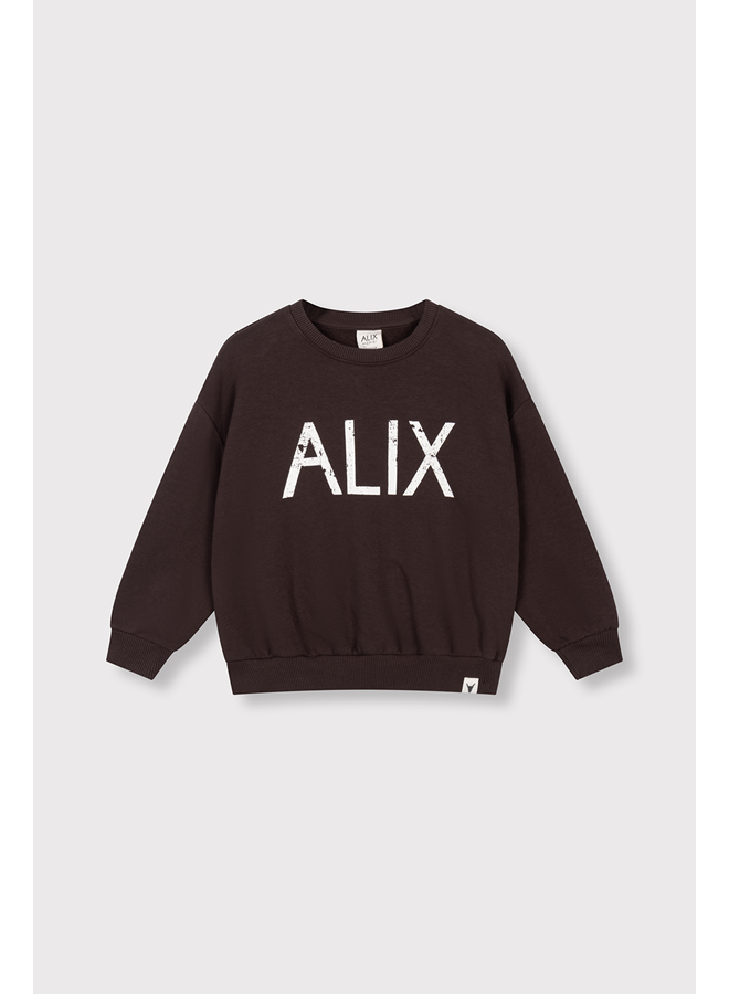 Knitted world tour sweater warm brown
