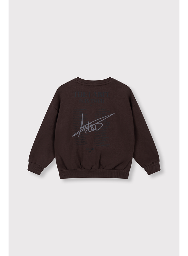 Knitted world tour sweater warm brown