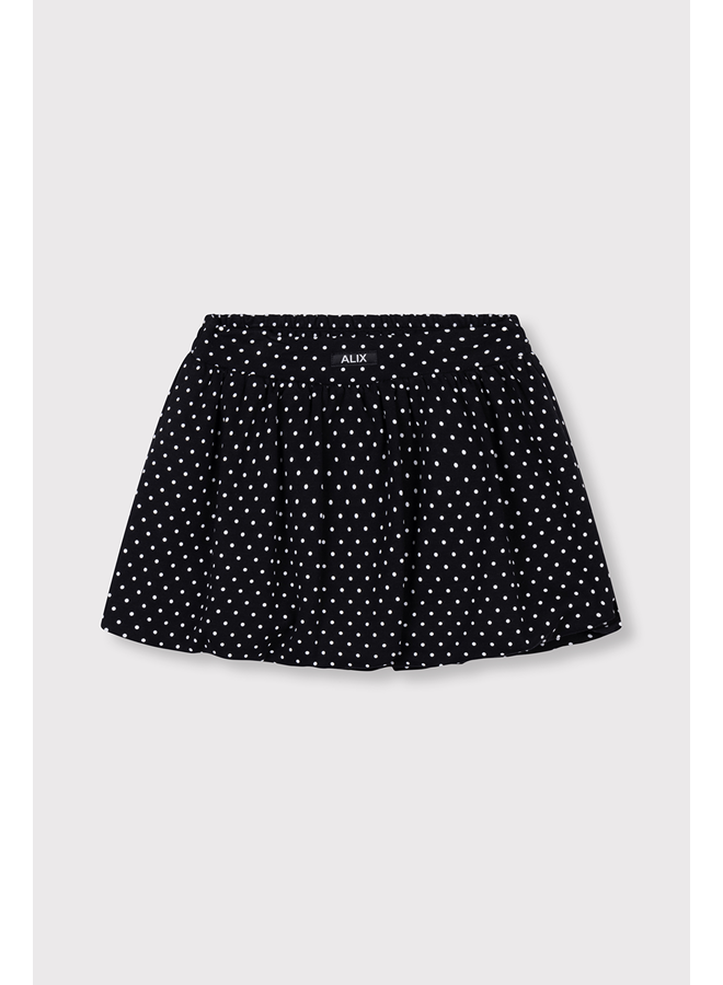Woven dot skirt