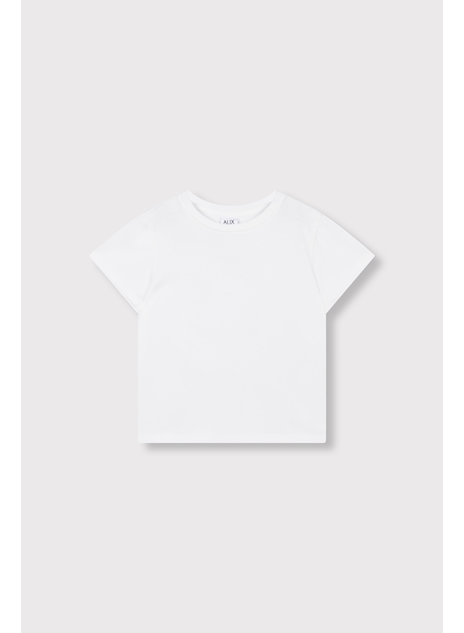 Knitted alix alix t-shirt soft white