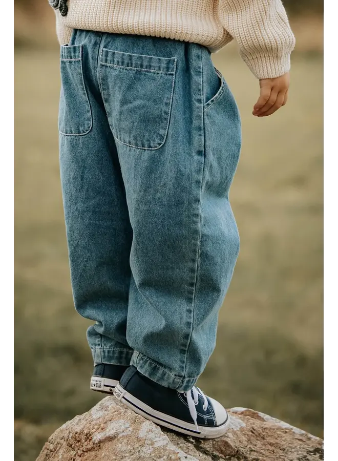 Don denim pant denim blue