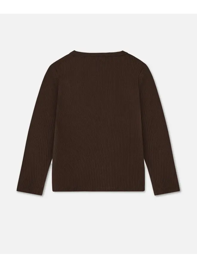 Kenna ls blouse coffee bean