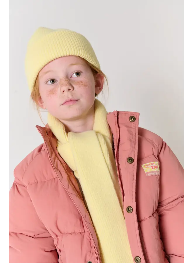 Beanie & scarf set mellow yellow