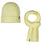 Beanie & scarf set mellow yellow