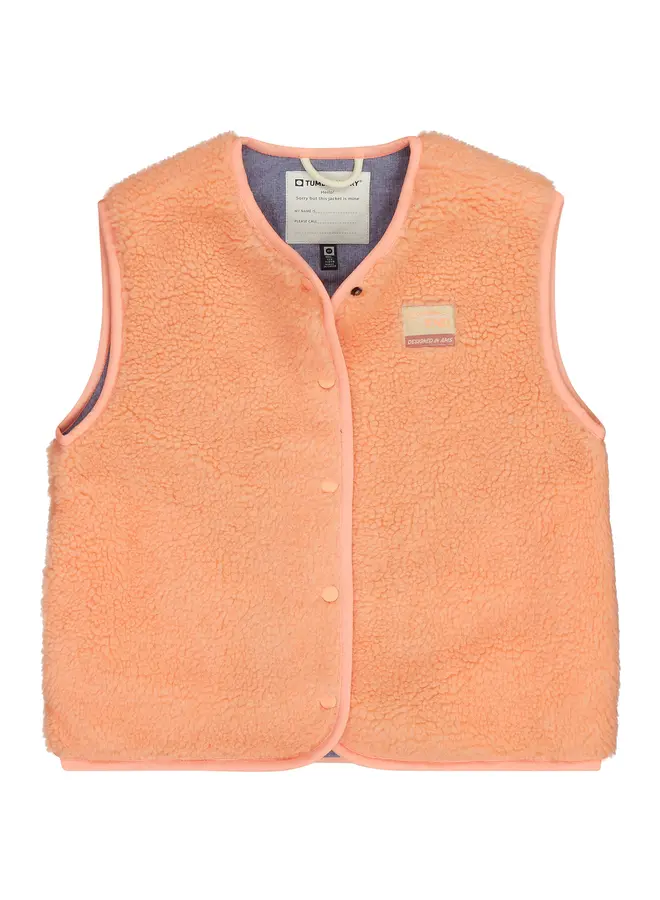 Filou gilet bright coral