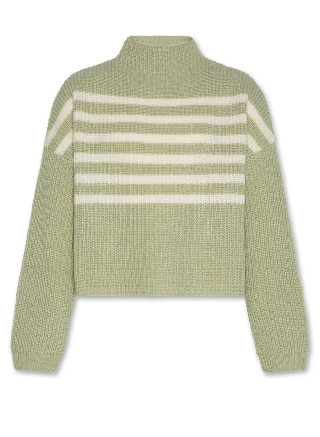 Juicy mock-neck green grey