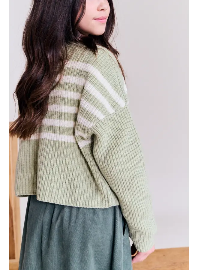 Juicy mock-neck green grey