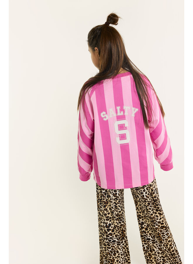 Sport tee stripes pink